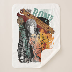 Ron Weasley Collage 1 Sherpa Deken