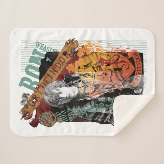 Ron Weasley Collage 1 Sherpa Deken (Voorkant (horizontaal))