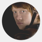 Ron Weasley Geared Ronde Sticker (Voorkant)
