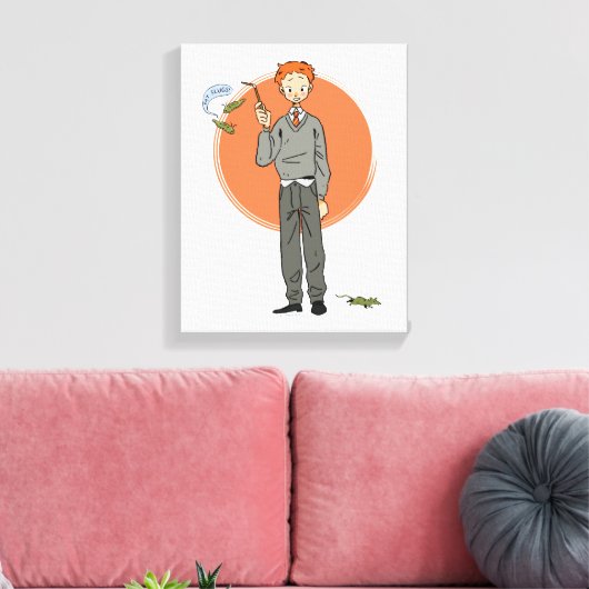 Ron Weasley illustratie "Eet slakken" Canvas Afdruk (Insitu (Woonkamer))
