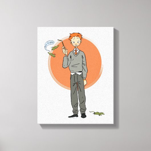 Ron Weasley illustratie "Eet slakken" Canvas Afdruk (Voorkant)