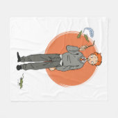 Ron Weasley illustratie "Eet slakken" Fleece Deken (Voorkant (Horizontaal))