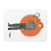 Ron Weasley illustratie "Eet slakken" Magneet (Horizontaal)