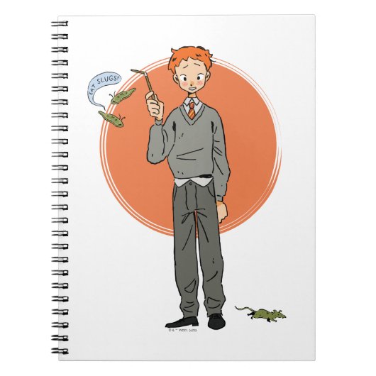 Ron Weasley illustratie "Eet slakken" Notitieboek (Voorkant)