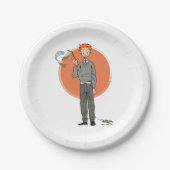 Ron Weasley illustratie "Eet slakken" Papieren Bordje (Voorkant)