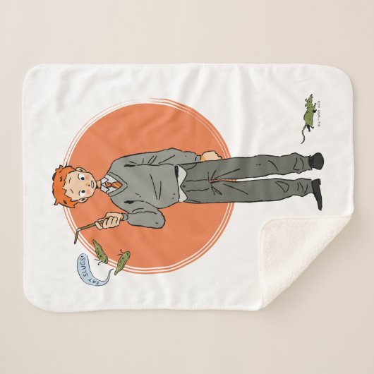 Ron Weasley illustratie "Eet slakken" Sherpa Deken (Voorkant (horizontaal))