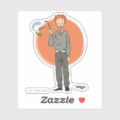 Ron Weasley illustratie "Eet slakken" Sticker (Vel)