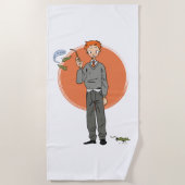 Ron Weasley illustratie "Eet slakken" Strandlaken (Voorkant)