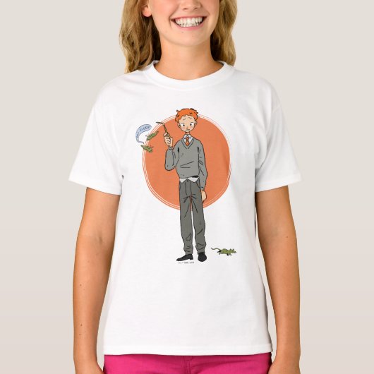 Ron Weasley illustratie "Eet slakken" T-shirt (Voorkant)