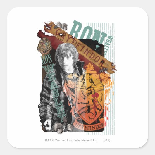 Ron Wemel Collage 1 Vierkante Sticker (Voorkant)