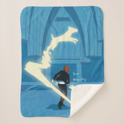 Ron Wemel Patronus Schilderij Sherpa Deken (Voorkant)