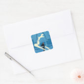 Ron Wemel Patronus Schilderij Vierkante Sticker (Envelop)