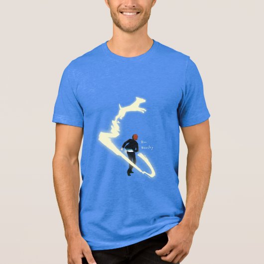 Ron Wemel Patronus-schildering Tri-Blend Shirt (Voorkant)