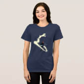 Ron Wemel Patronus-schildering Tri-Blend Shirt (Voorkant volledig)