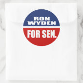 RON WYDEN VOOR DE SENAAT RONDE STICKER (Tas)
