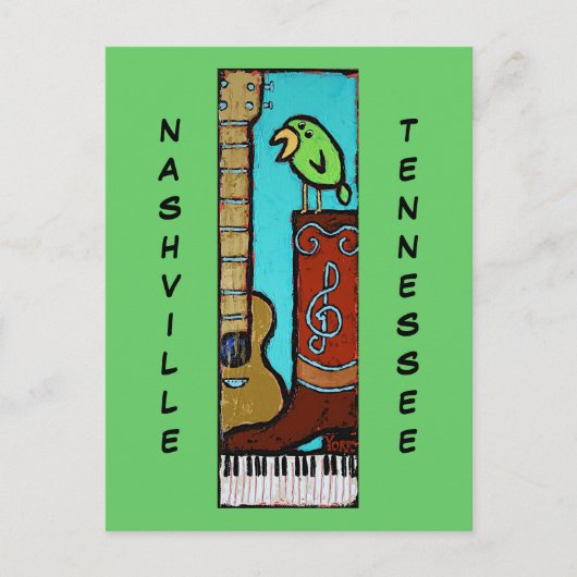 Ron York Art Nashville, TN briefkaart (Voorkant)