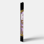 Rona Damast Elegant Monogram Case-Mate iPhone Case (Achterkant / Rechts)