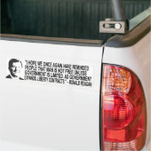 Ronal Reagan Quote Bumpersticker (Op Truck)