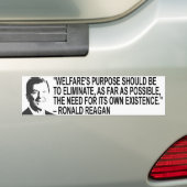 Ronal Reagan Quote Bumpersticker (Op auto)