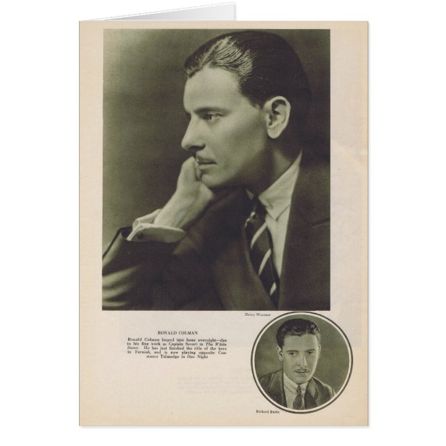 Ronald Colman 1924 portret (Voorkant)