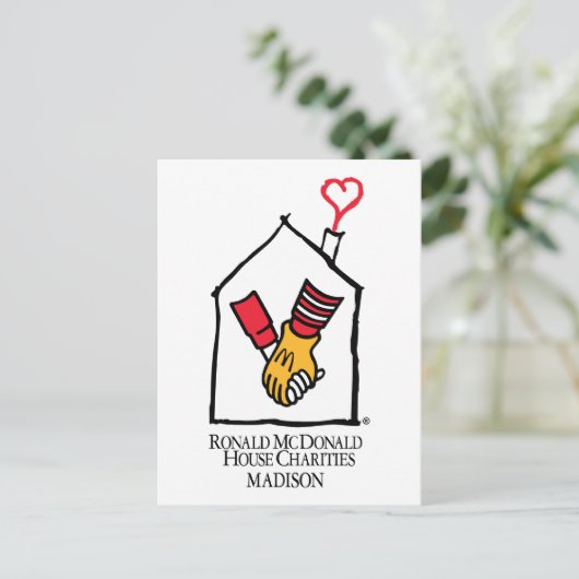 Ronald McDonald Hands Briefkaart (Staand voorkant)