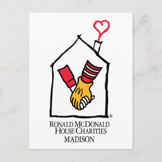 Ronald McDonald Hands Briefkaart (Voorkant)