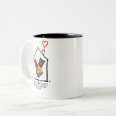 Ronald McDonald Hands Tweekleurige Koffiemok (Voorkant links)