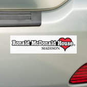Ronald McDonald Heart Bumpersticker (Op auto)