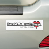Ronald McDonald Heart Bumpersticker (Op auto)