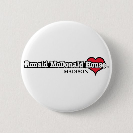 Ronald McDonald Heart Ronde Button 5,7 Cm (Voorkant)