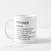 Ronald name, Editable name, Custom name Koffiemok (Links)