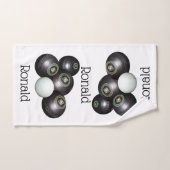 Ronald Name on Lawn Bowls Design, Handdoek (Handdoek)