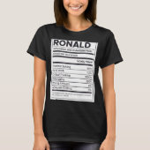 Ronald Nutrition Information Problem Solving Hard T-shirt (Voorkant)