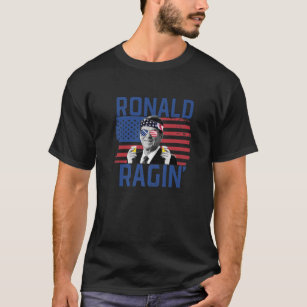 Ronald Ragin' 4e juli Drink het grappige President T-shirt