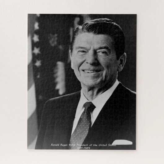 Ronald Reagan 40e President van de Verenigde State Legpuzzel (Verticaal)
