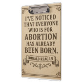 Ronald Reagan Abortion Quote Klembord (Links)