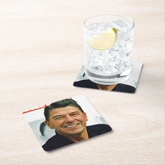 Ronald Reagan Kartonnen Onderzetters (Insitu)
