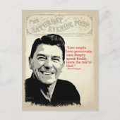 Ronald Reagan Quote Briefkaart (Voorkant)