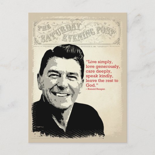 Ronald Reagan Quote Briefkaart (Voorkant)