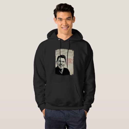 Ronald Reagan Quote Hoodie (Voorkant volledig)
