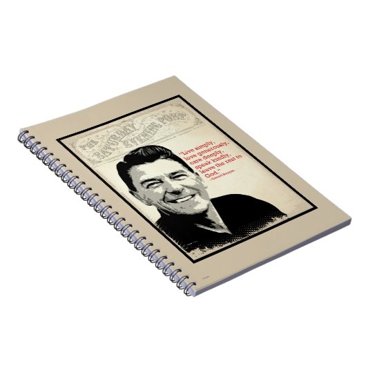 Ronald Reagan Quote Notitieboek (Rechterzijde)