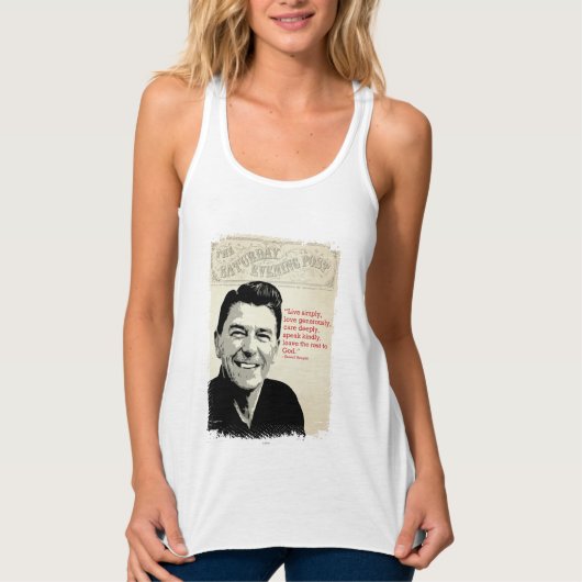 Ronald Reagan Quote Tanktop (Voorkant)