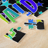 "RONALD" Voornaam, geun "HAPPY BIRTHDAY" Legpuzzel (Zijkant)