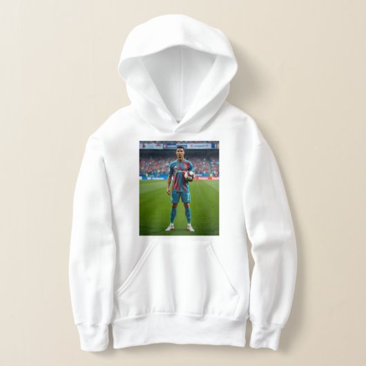  Ronaldo in a Teal and Red Striped Kit Holding a S (Laagn)