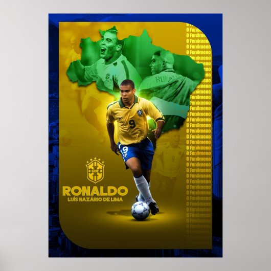Ronaldo "O Fenômeno" Legend Tribute Poster (Voorkant)