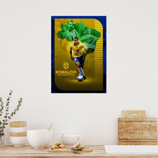 Ronaldo "O Fenômeno" Legend Tribute Poster (Keuken)