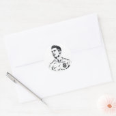 Ronaldo schetskunst - sticker (Envelop)