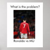 Ronaldo versus MU Poster (Voorkant)