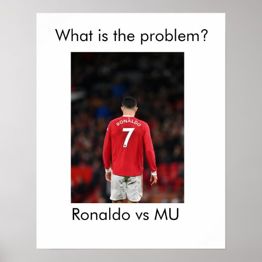 Ronaldo versus MU Poster (Voorkant)