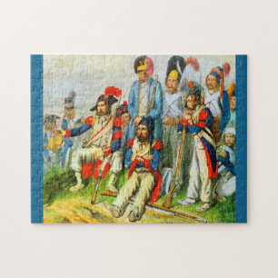 rond 1796 Napoleons soldaten Legpuzzel